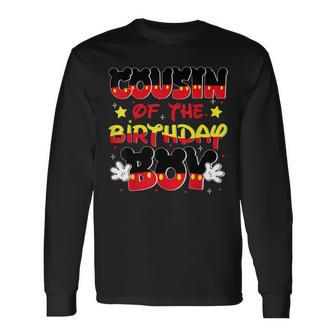 Cousin Of The Birthday Boy Mouse Family Matching Long Sleeve T-Shirt - Monsterry