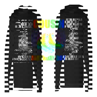 Cousin Birthday Boy Roller Skating Birthday Matching Family Long Sleeve T-Shirt - Thegiftio