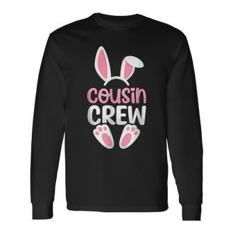 Cousin Crew Easter Family Matching Bunny Egg Hunt Long Sleeve T-Shirt | Mazezy