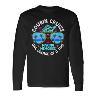 Cousin Cruise 2024 Making Memories One Cruise At A Time Long Sleeve T-Shirt | Mazezy