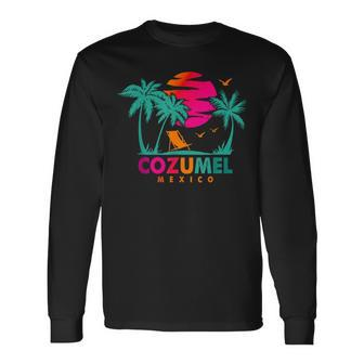 Cozumel Mexico Beach Vacation Spring Break Honeymoon Long Sleeve T-Shirt - Seseable