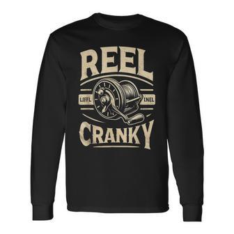 Crankbait Fishing Lure Cranky Ideas For Fishing Long Sleeve T-Shirt - Seseable