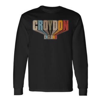 Croydon Greater London Vintage Distressed T Long Sleeve T-Shirt - Monsterry