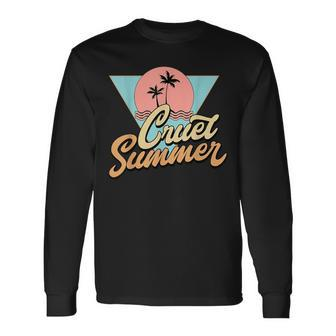 Cruel Summer Cute Retro Vintage Long Sleeve T-Shirt - Monsterry UK