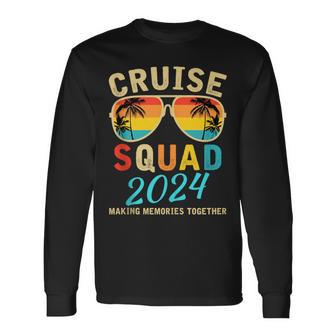 Cruise Squad 2024 Summer Vacation Matching Family Group Long Sleeve T-Shirt - Monsterry UK