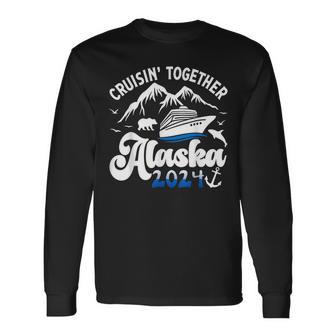 Cruisin Together Alaska 2024 Matching Cruising Vacation 2024 Long Sleeve T-Shirt - Monsterry UK