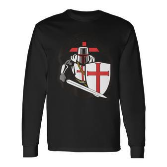 Crusader 'In Hoc Signo Vinces ' Knights Templar Long Sleeve T-Shirt - Monsterry UK