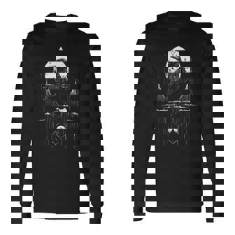 Cuervo Cuervo Pájaro Oscuro Brujería Presagios Camiseta de manga larga - Regaloses