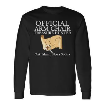 Curse Of Oak Island Watcher Armchair Treasure Hunter Long Sleeve T-Shirt - Monsterry