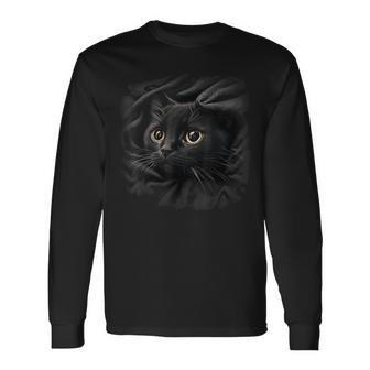Cute Cat Cat Langarmshirts - Seseable