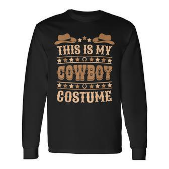 Cute Cowboy Western Cowboy Outfit Boy Kid Cowboy Costume Long Sleeve T-Shirt - Seseable