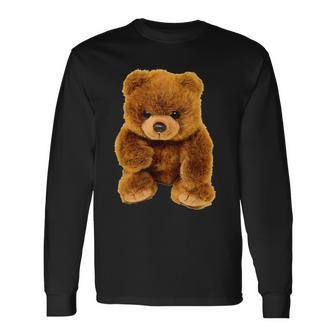 Cute Cuddly Teddy Bear Long Sleeve T-Shirt - Monsterry
