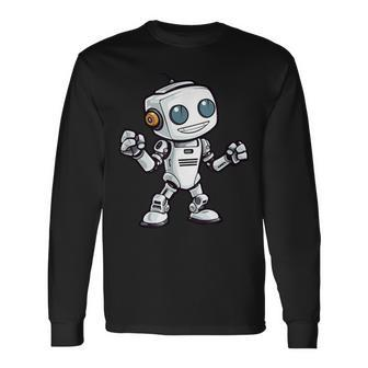 Cute Dancing Robot Long Sleeve T-Shirt - Thegiftio UK