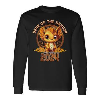 Cute Dragon For New Year 2024 Year Of The Dragon Long Sleeve T-Shirt - Monsterry DE