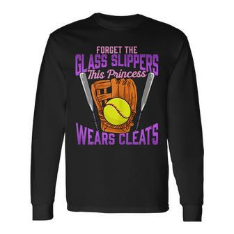 Cute Forget The Glass Slippers This Princess Wears Cleats Long Sleeve T-Shirt - Monsterry