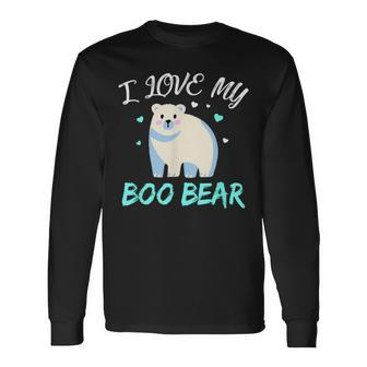 Cute Polar Bear I Love My Boo Bear Long Sleeve T-Shirt - Monsterry CA