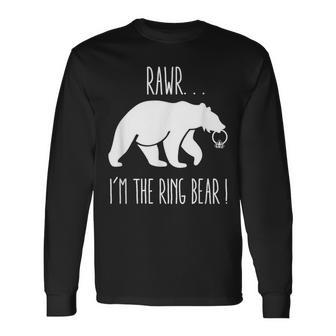 Cute Rehearsal Dinner For Ring Bearer Long Sleeve T-Shirt - Monsterry DE