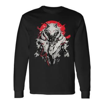 Cyber Wolf-Saga Bei Sonnenuntergang Langarmshirts - Geschenkecke