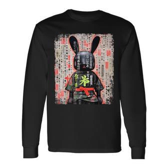 Cyberpunk Rabbit Japanese Futuristic Rabbit Samurei Langarmshirts - Geschenkecke