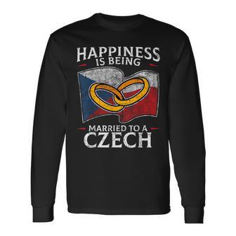 Czech Republic Marriage Czech Heritage Culture Married Long Sleeve T-Shirt - Monsterry