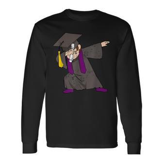 Dabbing Graduate For Graduation Dab Cute T Long Sleeve T-Shirt - Monsterry CA