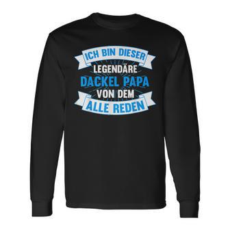 Dachshund Dad Dachshund Papa Teckel Langarmshirts - Geschenkecke