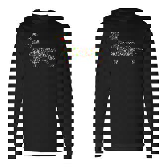 Dachshund Heart Silhouette Owner Dachshunds Dog Lover Long Sleeve T-Shirt | Mazezy