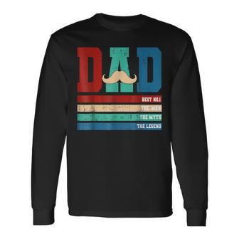 Dad The-Man The Myth The Legend Happy Father's Day Costume Long Sleeve T-Shirt - Thegiftio UK