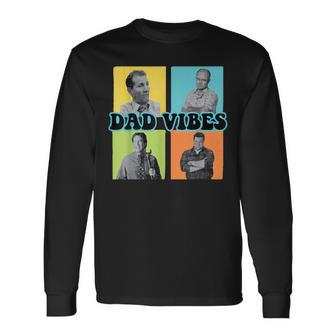 Dad Vibes 90S Dad Vibes Retro Mens Long Sleeve T-Shirt | Mazezy CA