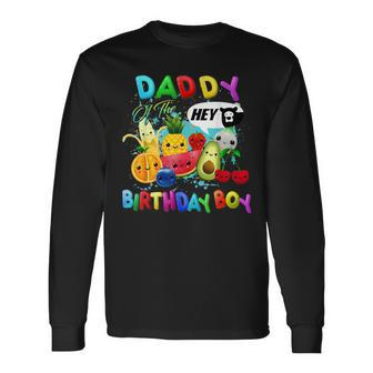 Daddy Of The Birthday Boy Family Fruit Birthday Party Long Sleeve T-Shirt - Seseable