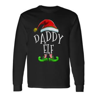 Daddy Elf Family Matching Christmas Long Sleeve T-Shirt - Seseable