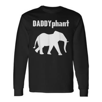 Daddyphantater Elefant Papaatertag Lustig Papa Wortspiel Langarmshirts - Geschenkecke