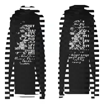 My Dad’S Fight Is My Fight Parkinsons Disease Awareness Long Sleeve T-Shirt - Thegiftio