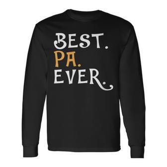 Damen Der Beste Papa Aller Zeitenatertag Lustiger Papa Mit-Ausschnitt Langarmshirts - Geschenkecke