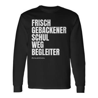 Damen I Dötzchen Papa Begleitung Einschulung Mit-Ausschnitt Langarmshirts - Geschenkecke