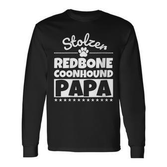 Damen Stolzer Redbone Coonhound Papa Mit-Ausschnitt Langarmshirts - Geschenkecke