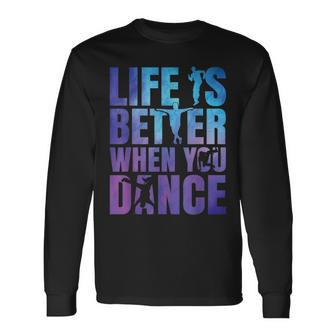 Dancing Street Dance Breakdance Long Sleeve T-Shirt - Thegiftio UK