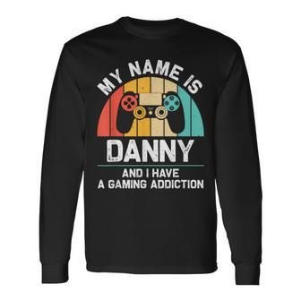 Danny Name Personalized Gaming Geek Birthday Long Sleeve T-Shirt - Seseable