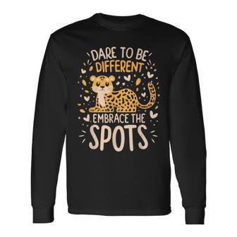 Dare To Be Different Embrace The Spots Long Sleeve T-Shirt - Monsterry UK