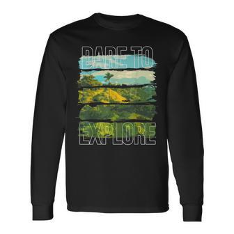 Dare To Explore Countryside Long Sleeve T-Shirt - Monsterry UK