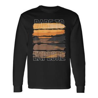 Dare To Explore Ocean Long Sleeve T-Shirt - Monsterry DE