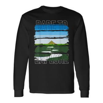 Dare To Explore River Long Sleeve T-Shirt - Monsterry UK