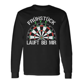 Dart Breakfast 26 Breakfast Fun Darts Langarmshirts - Seseable