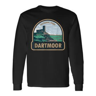 Dartmoor National Park Brentor Church England Vintage Long Sleeve T-Shirt - Monsterry CA