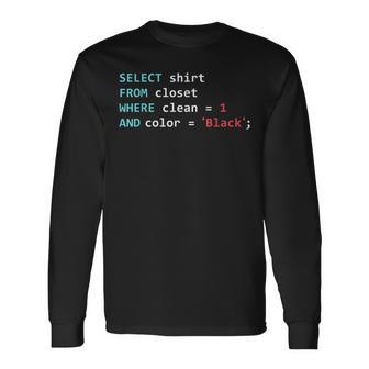 Database Sql Query Informatician Langarmshirts - Seseable