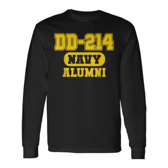 Dd214 Us Us Navy Alumni Long Sleeve T-Shirt - Monsterry UK