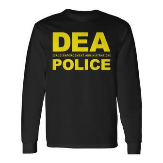 Dea Drug Enforcement Administration Agency Police Agent Langarmshirts - Seseable