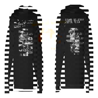 Death Is Certain Cavalier King Charles Spaniel Long Sleeve T-Shirt | Mazezy