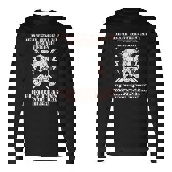 Death Smiles At Everyone Electricians Smile Back Long Sleeve T-Shirt | Mazezy