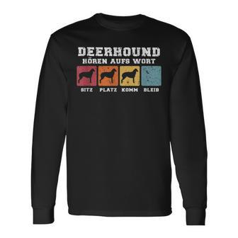 Deerhound Hören Aufs Wort Langarmshirts - Geschenkecke